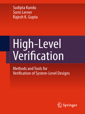 cover image of High-Level Verification